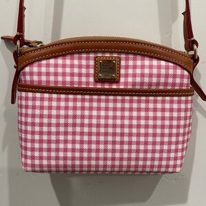 Dooney & Bourke Pink Gingham Crossbody Bag